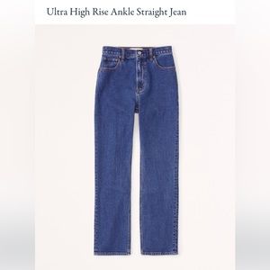 Abercrombie Ankle Straight Ultra High Rise